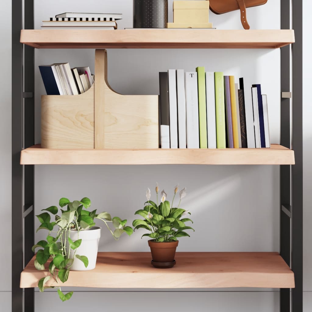 vidaXL Półka, 100x50x(2-6) cm, surowe lite drewno dębowe