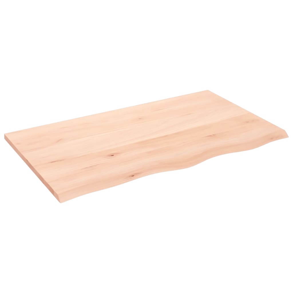vidaXL Półka, 100x60x2 cm, surowe lite drewno dębowe