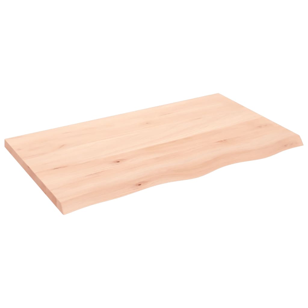 vidaXL Półka, 100x60x(2-4) cm, surowe lite drewno dębowe