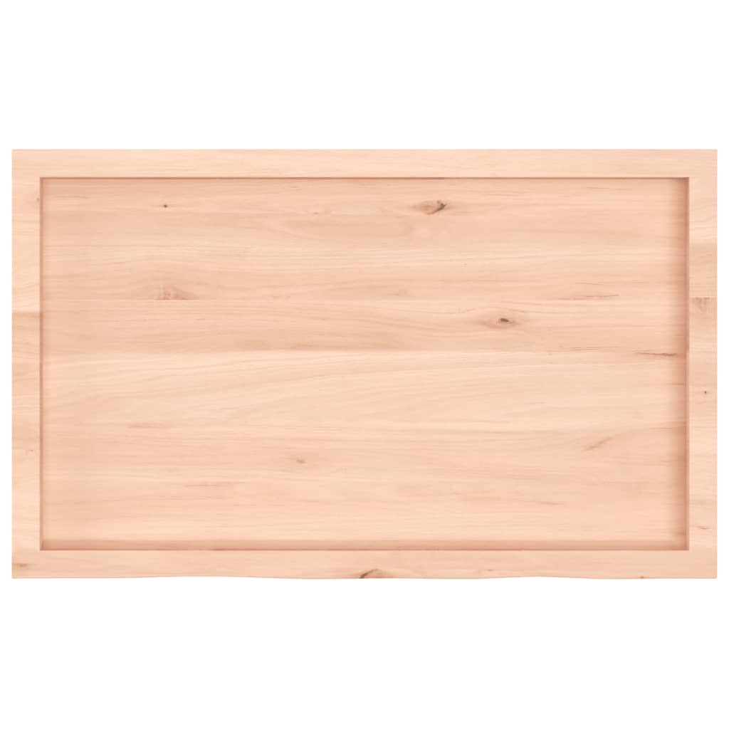 vidaXL Półka, 100x60x(2-4) cm, surowe lite drewno dębowe