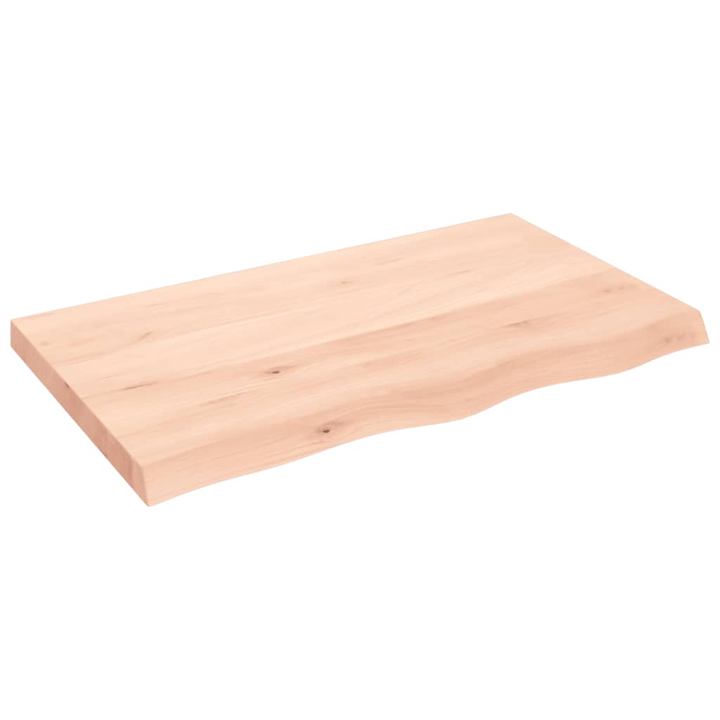 vidaXL Półka, 100x60x(2-6) cm, surowe lite drewno dębowe