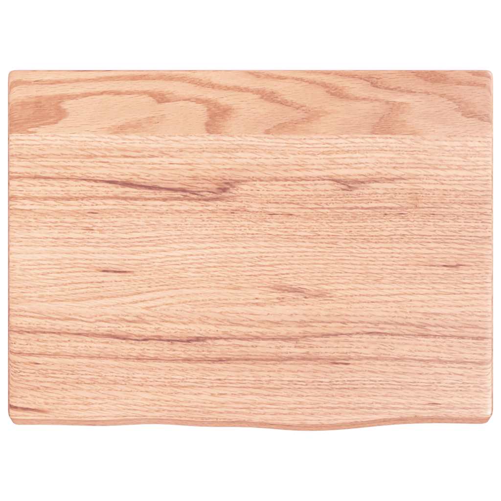 vidaXL Półka, jasnobrązowa, 40x30x2 cm, lakierowane lite drewno dębowe