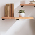vidaXL Półka, brązowa, 40x60x(2-4) cm, lakierowane lite drewno dębowe