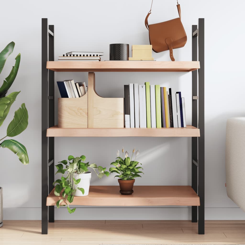 vidaXL Półka, brązowa, 100x40x(2-6) cm, lakierowane lite drewno dębowe