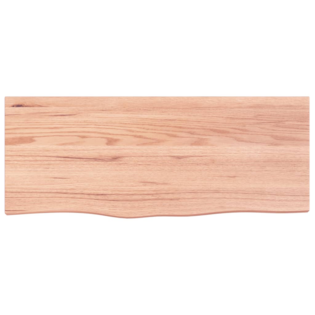 vidaXL Półka, brązowa, 100x40x(2-6) cm, lakierowane lite drewno dębowe