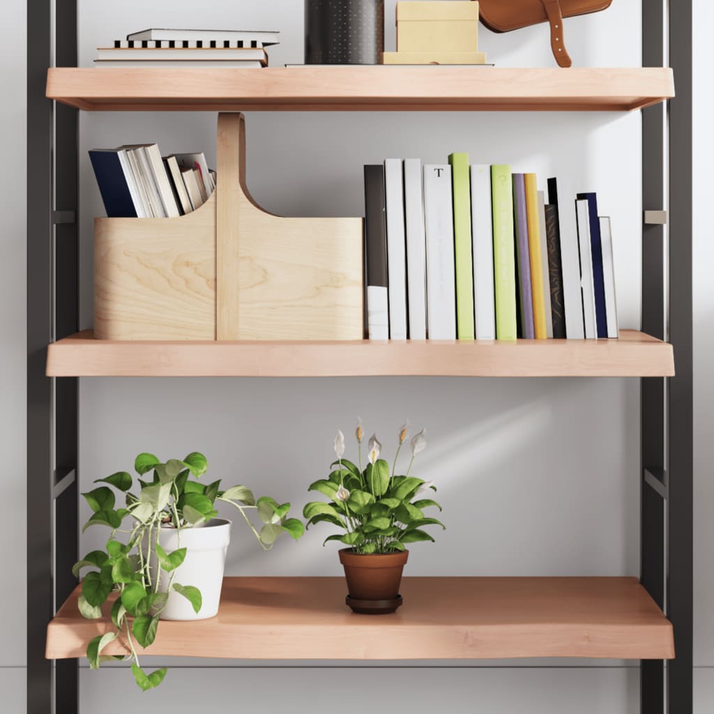 vidaXL Półka, brązowa, 100x40x(2-6) cm, lakierowane lite drewno dębowe