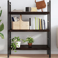 vidaXL Półka, ciemnobrązowa, 100x50x(2-6) cm, wykończone drewno dębowe