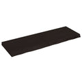 vidaXL Półka, ciemnobrązowa, 120x40x(2-6) cm, wykończone drewno dębowe