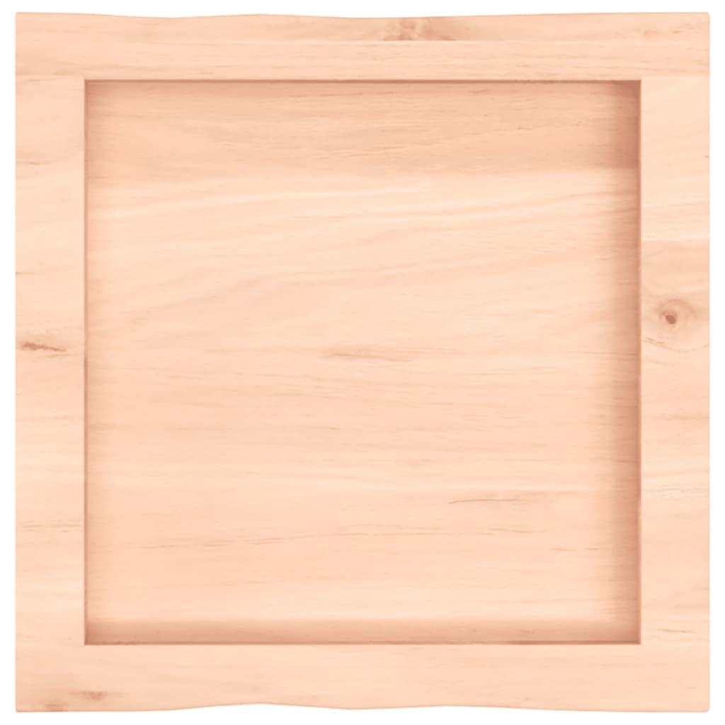 vidaXL Blat stołu, 40x40x(2-4)cm, surowy, lity dąb naturalną krawędzią
