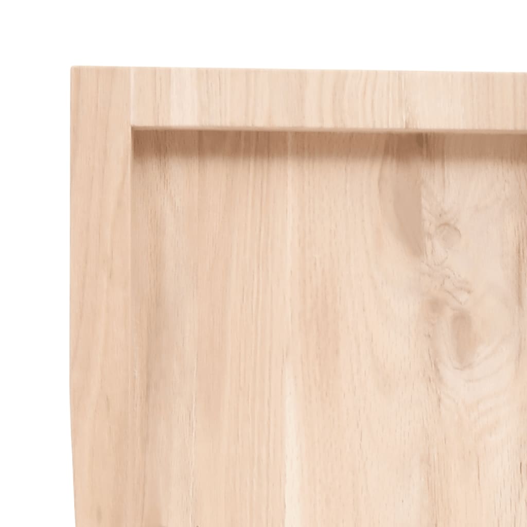 vidaXL Blat stołu, 40x40x(2-4)cm, surowy, lity dąb naturalną krawędzią