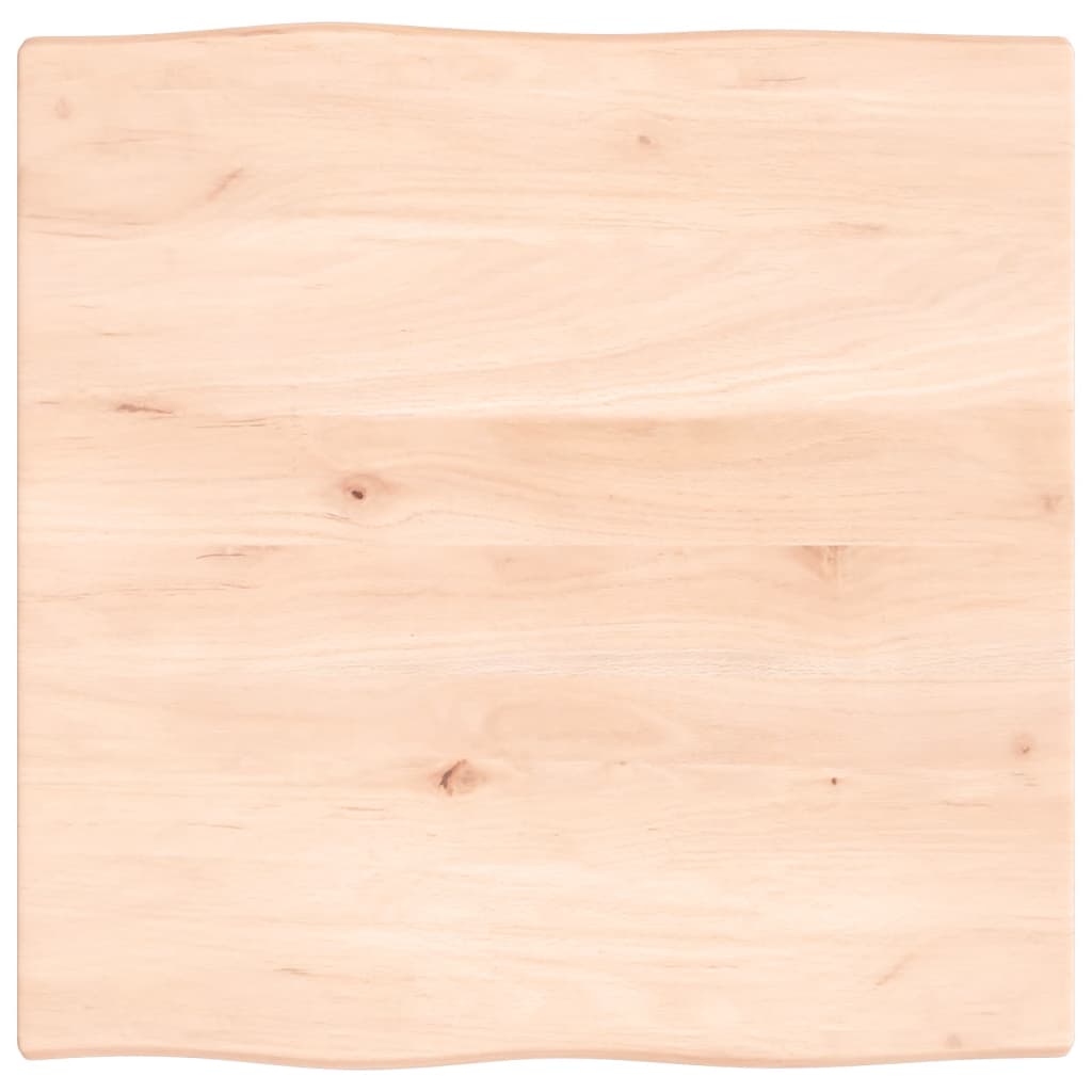 vidaXL Blat stołu, 60x60x2 cm, surowy, lity dąb z naturalną krawędzią