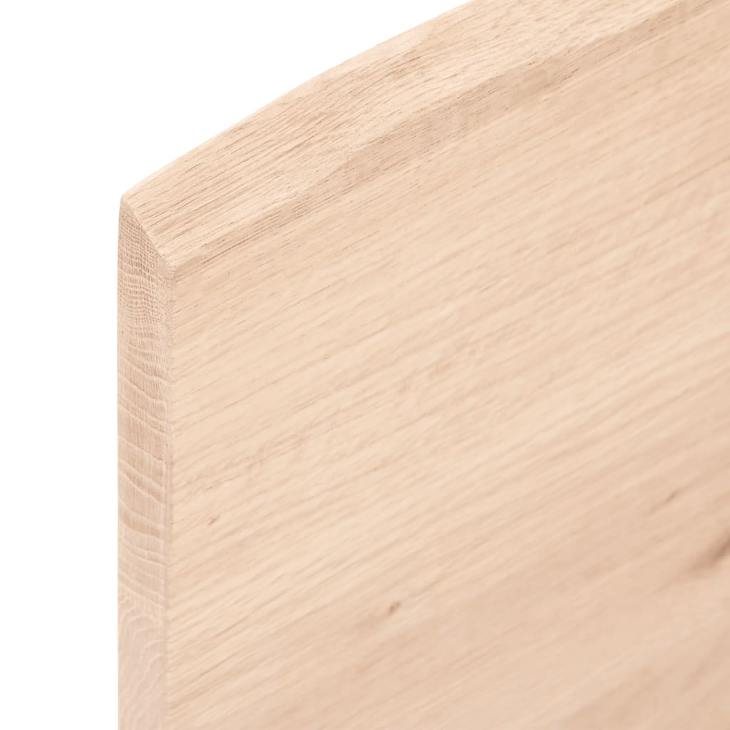 vidaXL Blat stołu, 60x60x2 cm, surowy, lity dąb z naturalną krawędzią