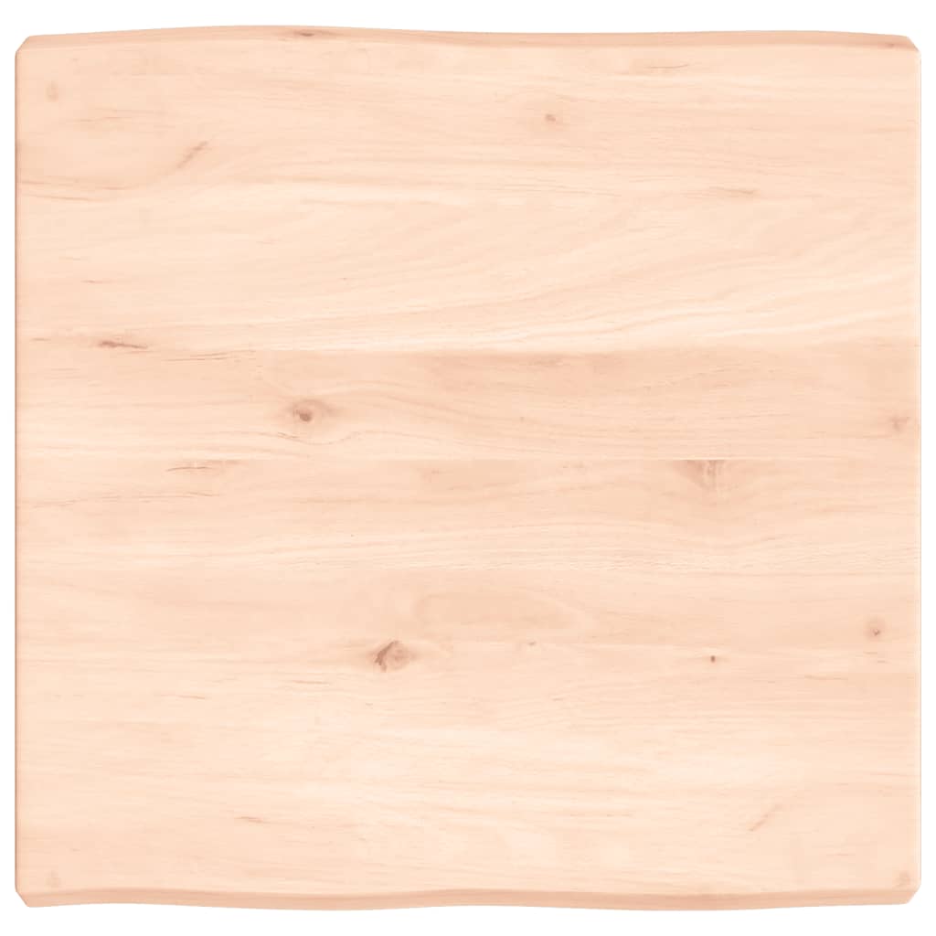 vidaXL Blat stołu, 60x60x(2-6)cm, surowy, lity dąb naturalną krawędzią