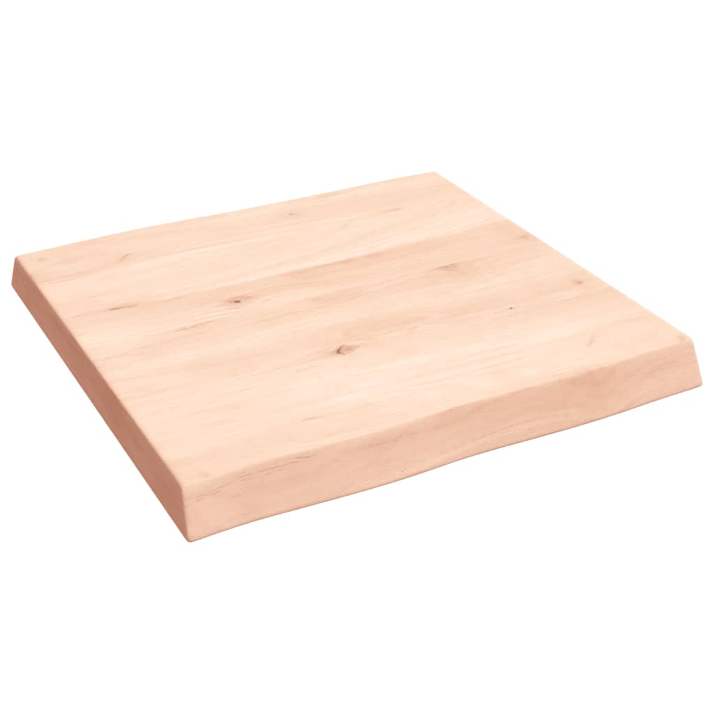 vidaXL Blat stołu, 60x60x(2-6)cm, surowy, lity dąb naturalną krawędzią