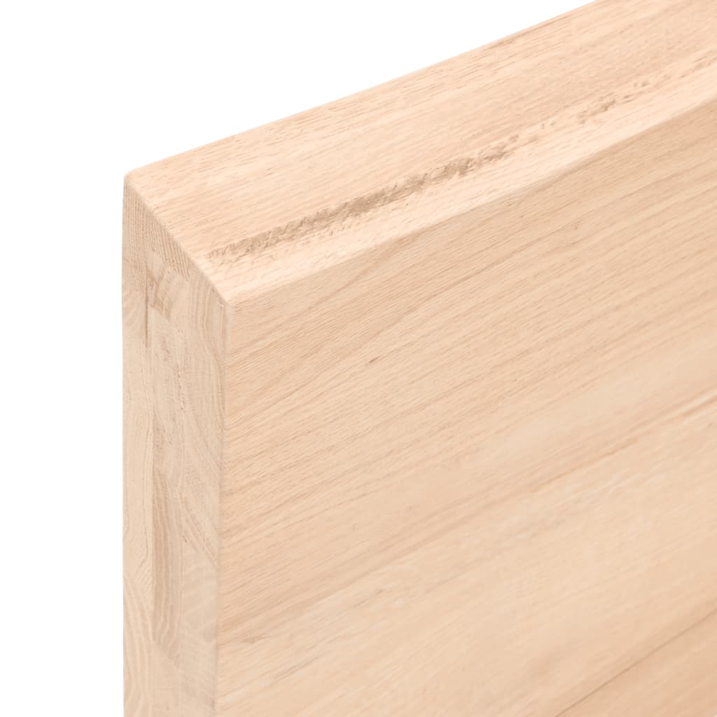 vidaXL Blat stołu, 80x40x(2-6)cm, surowy, lity dąb naturalną krawędzią