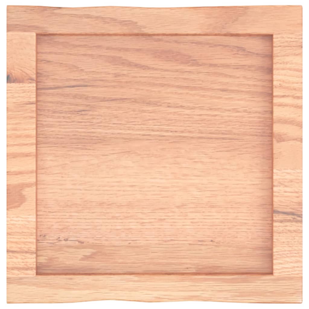 vidaXL Blat jasnobrązowy 40x40x(2-4) cm, drewno z naturalną krawędzią