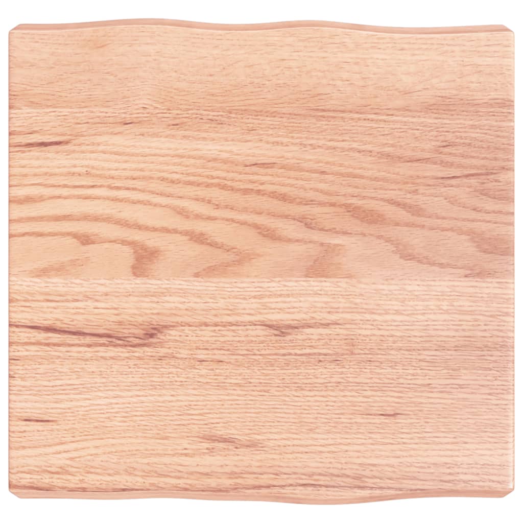 vidaXL Blat, jasnobrązowy 40x40x(2-6) cm drewno z naturalną krawędzią