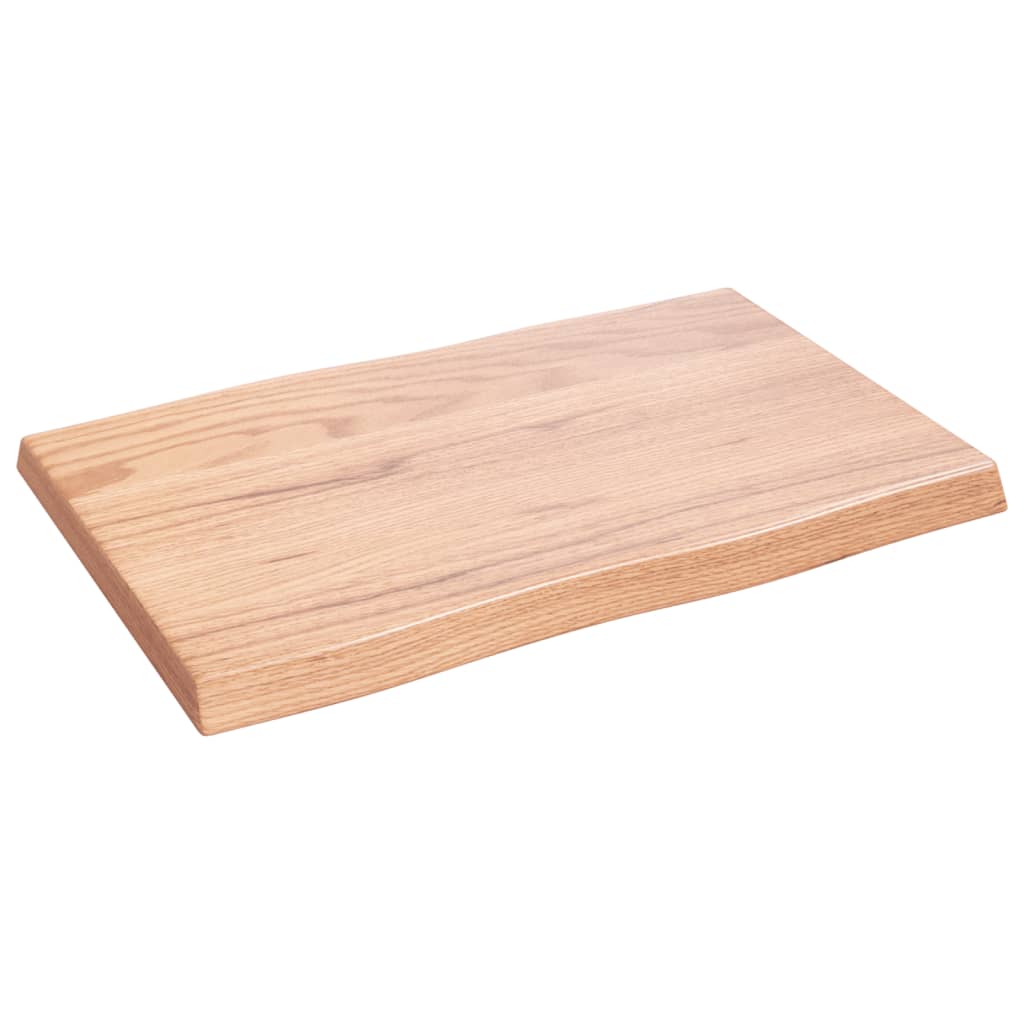 vidaXL Blat, jasnobrązowy 60x40x(2-4)cm drewno z naturalną krawędzią