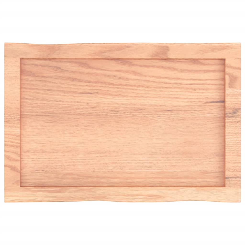 vidaXL Blat, jasnobrązowy 60x40x(2-4)cm drewno z naturalną krawędzią