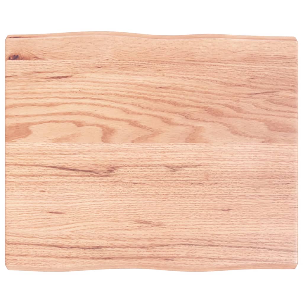 vidaXL Blat, jasnobrązowy 60x50x(2-4)cm drewno z naturalną krawędzią