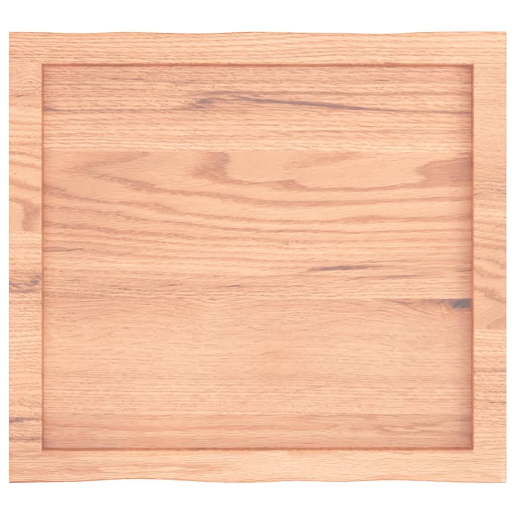 vidaXL Blat, jasnobrązowy 60x50x(2-4)cm drewno z naturalną krawędzią