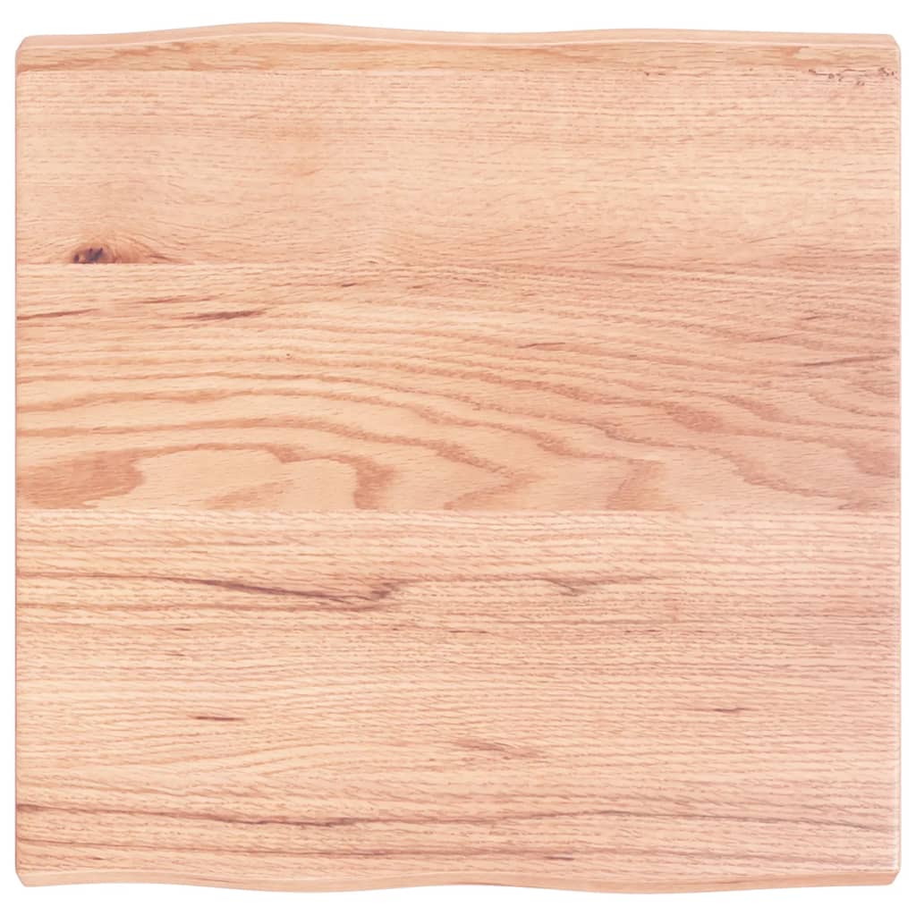 vidaXL Blat, jasnobrązowy 60x60x(2-4) cm drewno z naturalną krawędzią