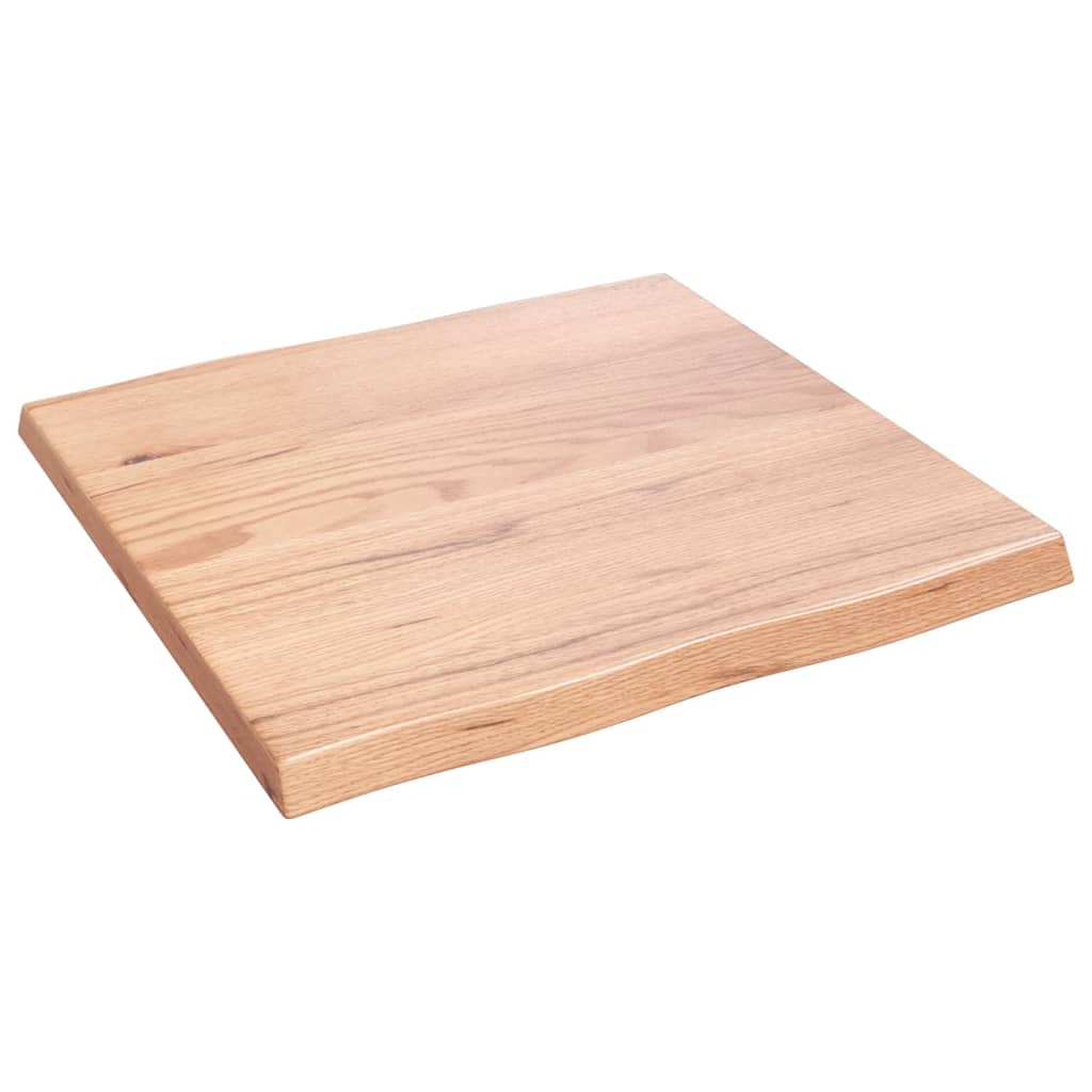 vidaXL Blat, jasnobrązowy 60x60x(2-4) cm drewno z naturalną krawędzią