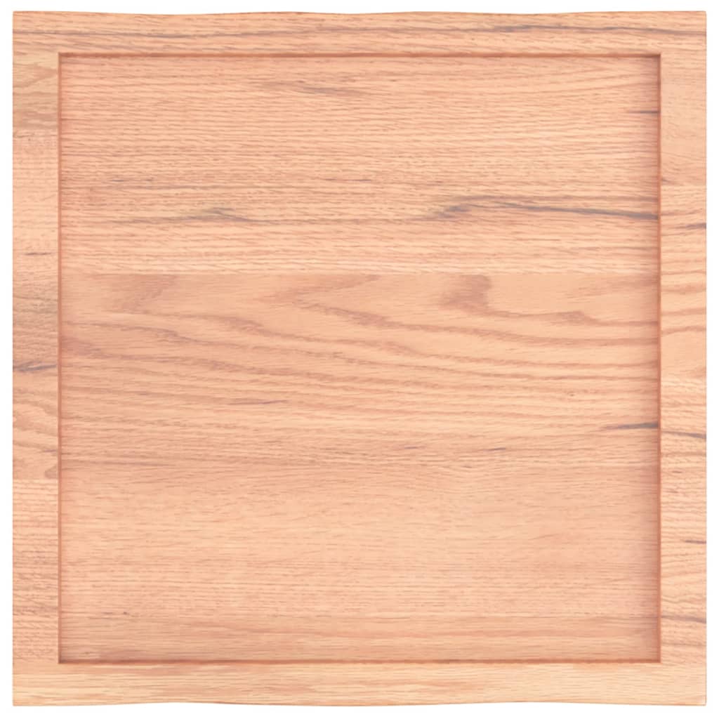 vidaXL Blat, jasnobrązowy 60x60x(2-4) cm drewno z naturalną krawędzią