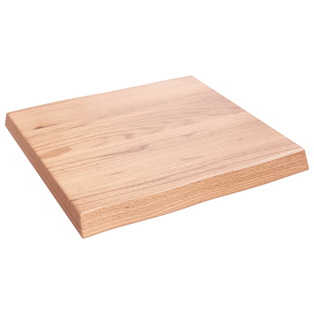 vidaXL Blat, jasnobrązowy 60x60x(2-6) cm drewno z naturalną krawędzią