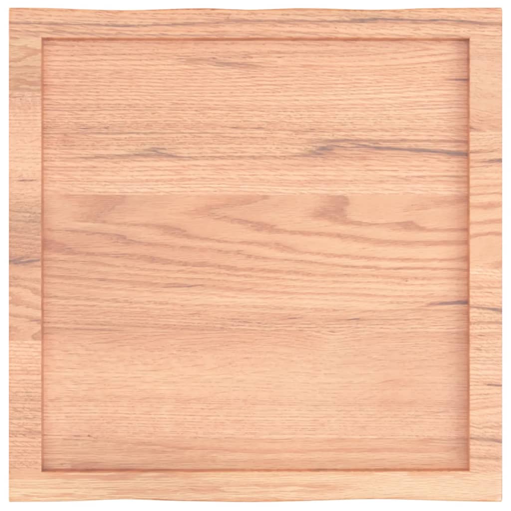 vidaXL Blat, jasnobrązowy 60x60x(2-6) cm drewno z naturalną krawędzią