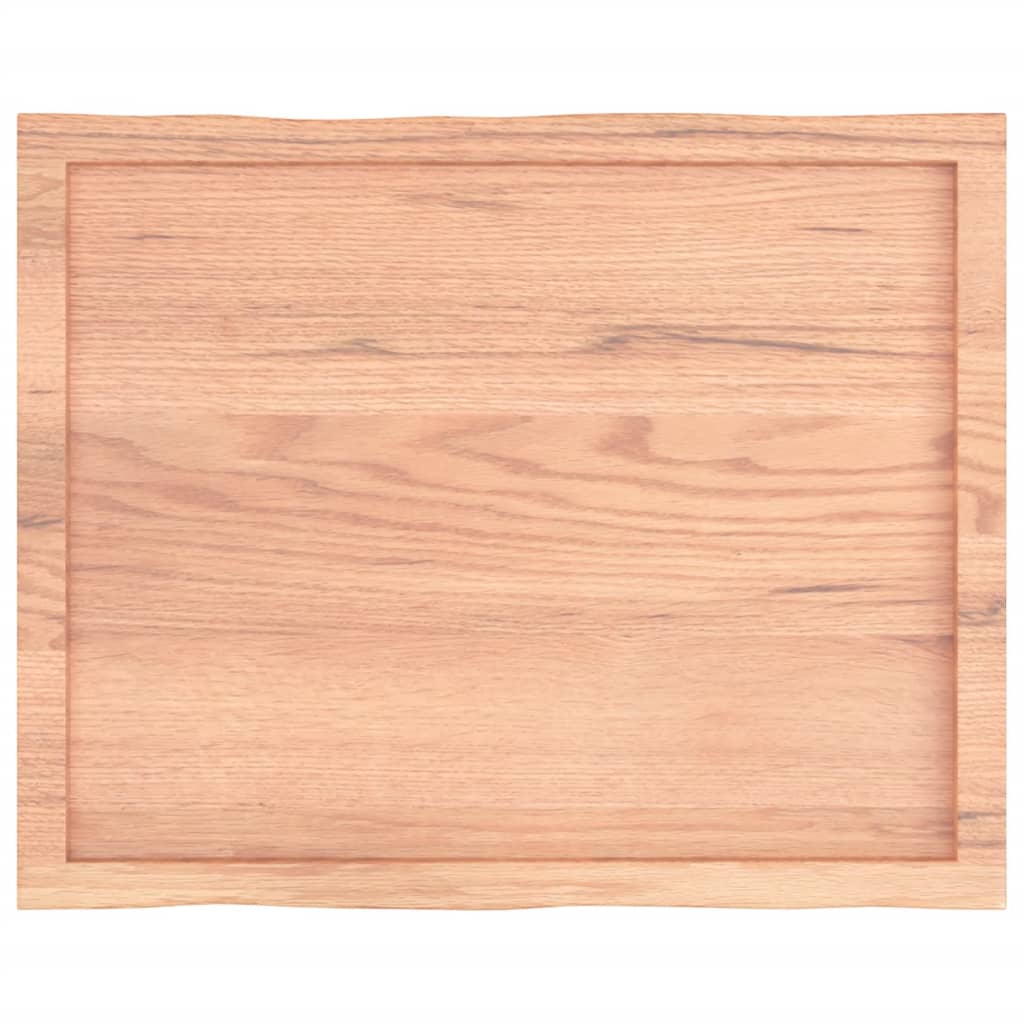 vidaXL Blat, jasnobrązowy 80x60x(2-6) cm drewno z naturalną krawędzią