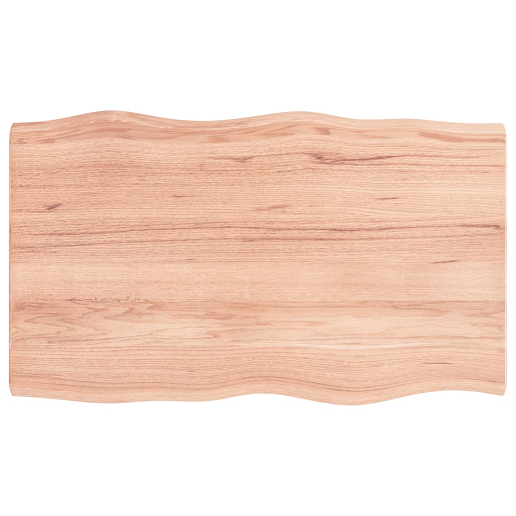 vidaXL Blat jasnobrązowy 100x60x(2-4) cm drewno z naturalną krawędzią