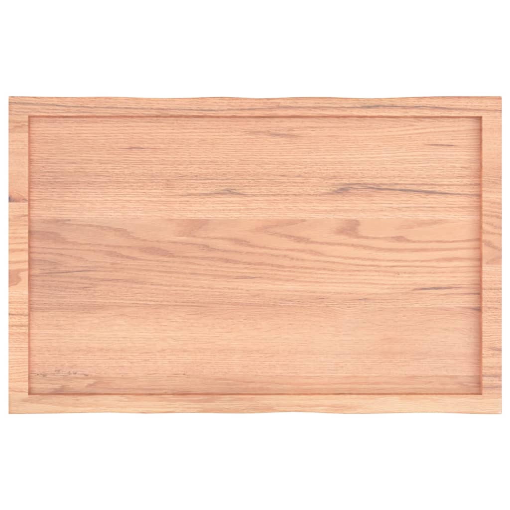vidaXL Blat jasnobrązowy 100x60x(2-4) cm drewno z naturalną krawędzią