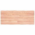 vidaXL Blat jasnobrązowy 120x50x(2-6) cm drewno z naturalną krawędzią