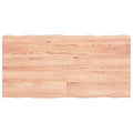vidaXL Blat, jasnobrązowy 120x60x(2-4)cm drewno z naturalną krawędzią