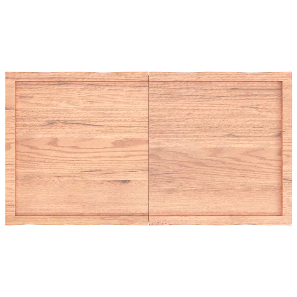 vidaXL Blat, jasnobrązowy 120x60x(2-4)cm drewno z naturalną krawędzią