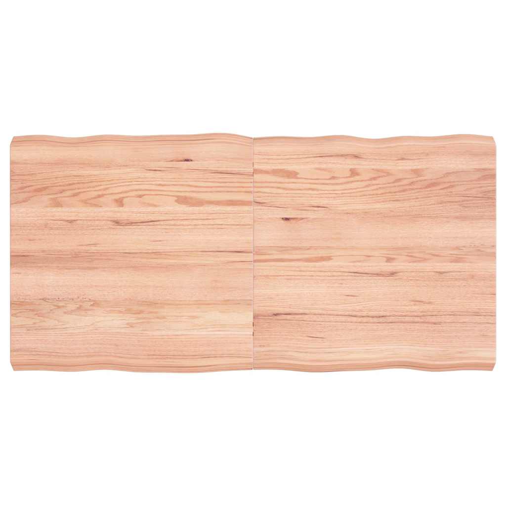 vidaXL Blat jasnobrązowy 120x60x(2-6) cm drewno z naturalną krawędzią