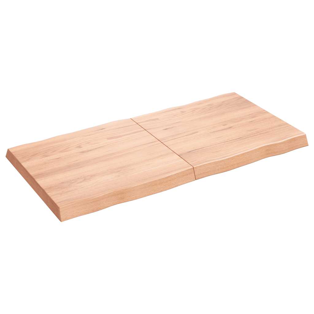 vidaXL Blat jasnobrązowy 120x60x(2-6) cm drewno z naturalną krawędzią