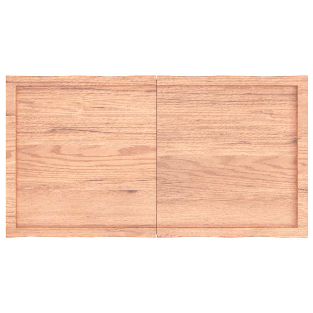vidaXL Blat jasnobrązowy 120x60x(2-6) cm drewno z naturalną krawędzią