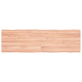 vidaXL Blat jasnobrązowy 140x40x(2-4) cm, drewno z naturalną krawędzią