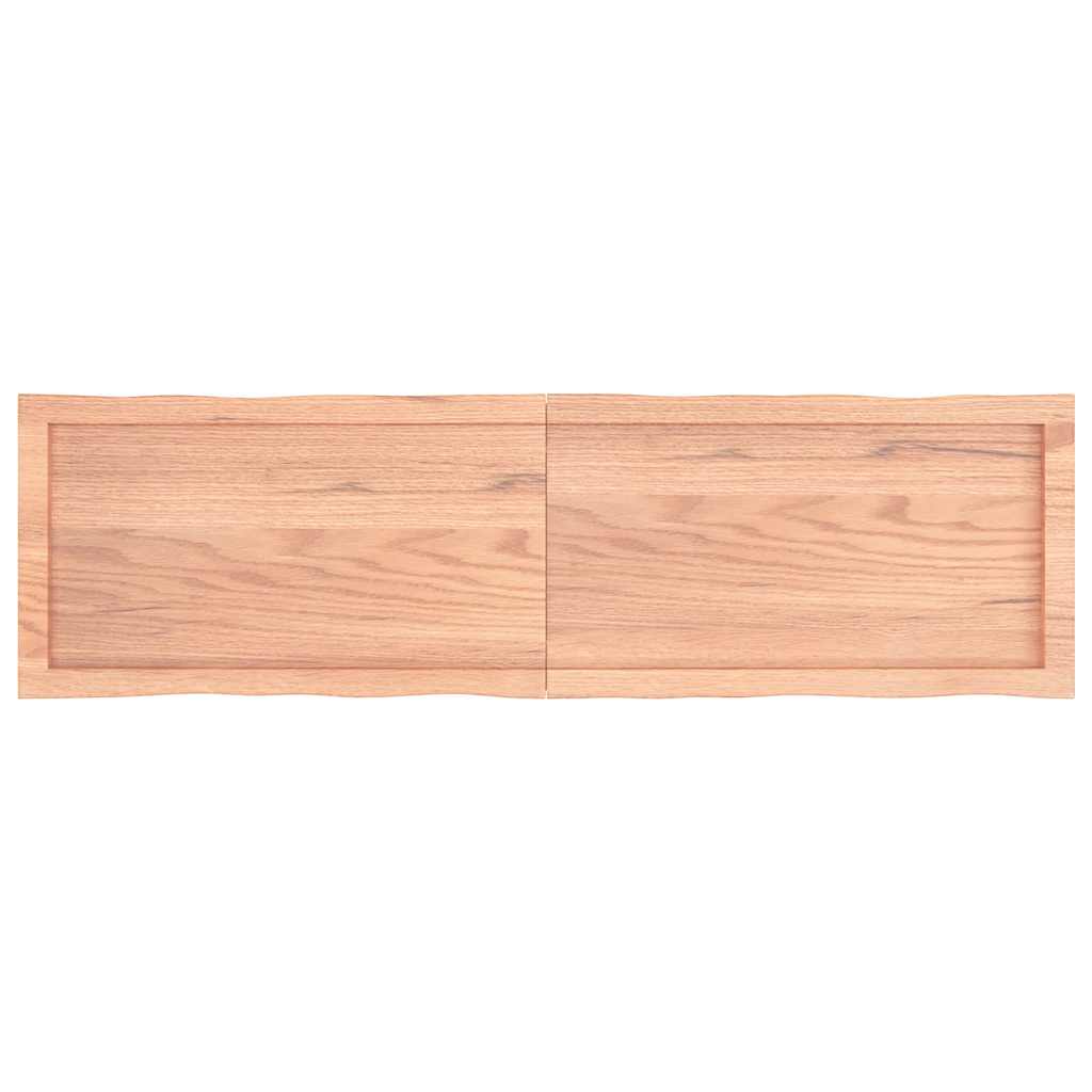 vidaXL Blat jasnobrązowy 140x40x(2-4) cm, drewno z naturalną krawędzią