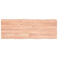 vidaXL Blat, jasnobrązowy 140x50x(2-4)cm drewno z naturalną krawędzią