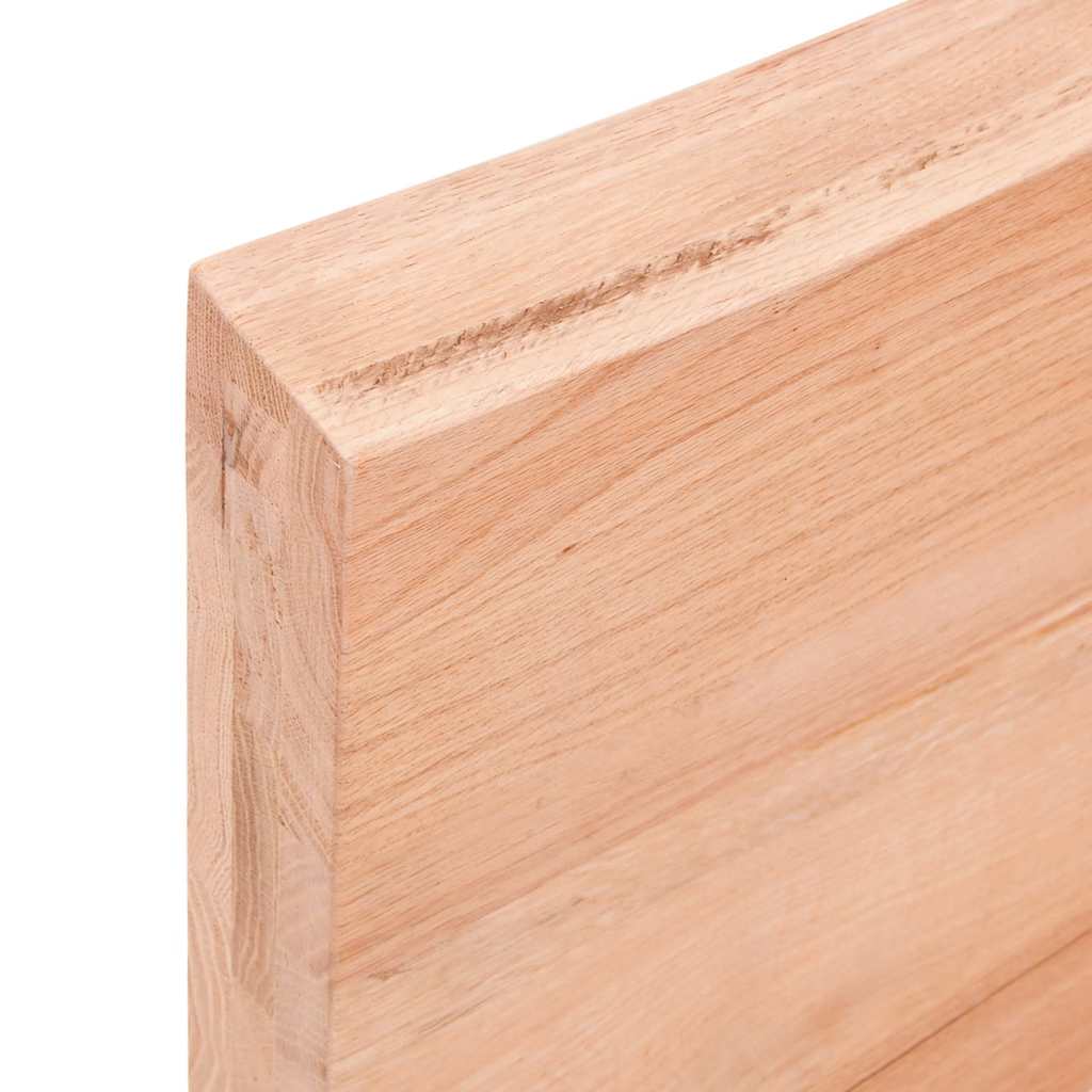 vidaXL Blat, jasnobrązowy 140x50x(2-6) cm drewno z naturalną krawędzią