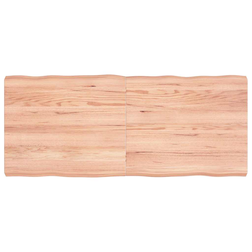 vidaXL Blat, jasnobrązowy 140x60x(2-6) cm drewno z naturalną krawędzią