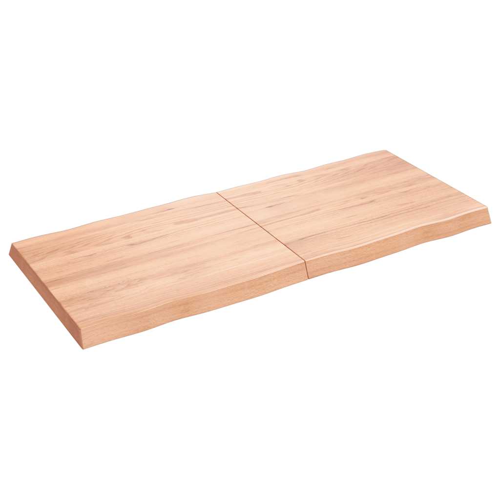 vidaXL Blat, jasnobrązowy 140x60x(2-6) cm drewno z naturalną krawędzią