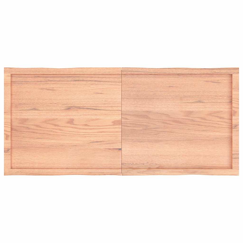 vidaXL Blat, jasnobrązowy 140x60x(2-6) cm drewno z naturalną krawędzią