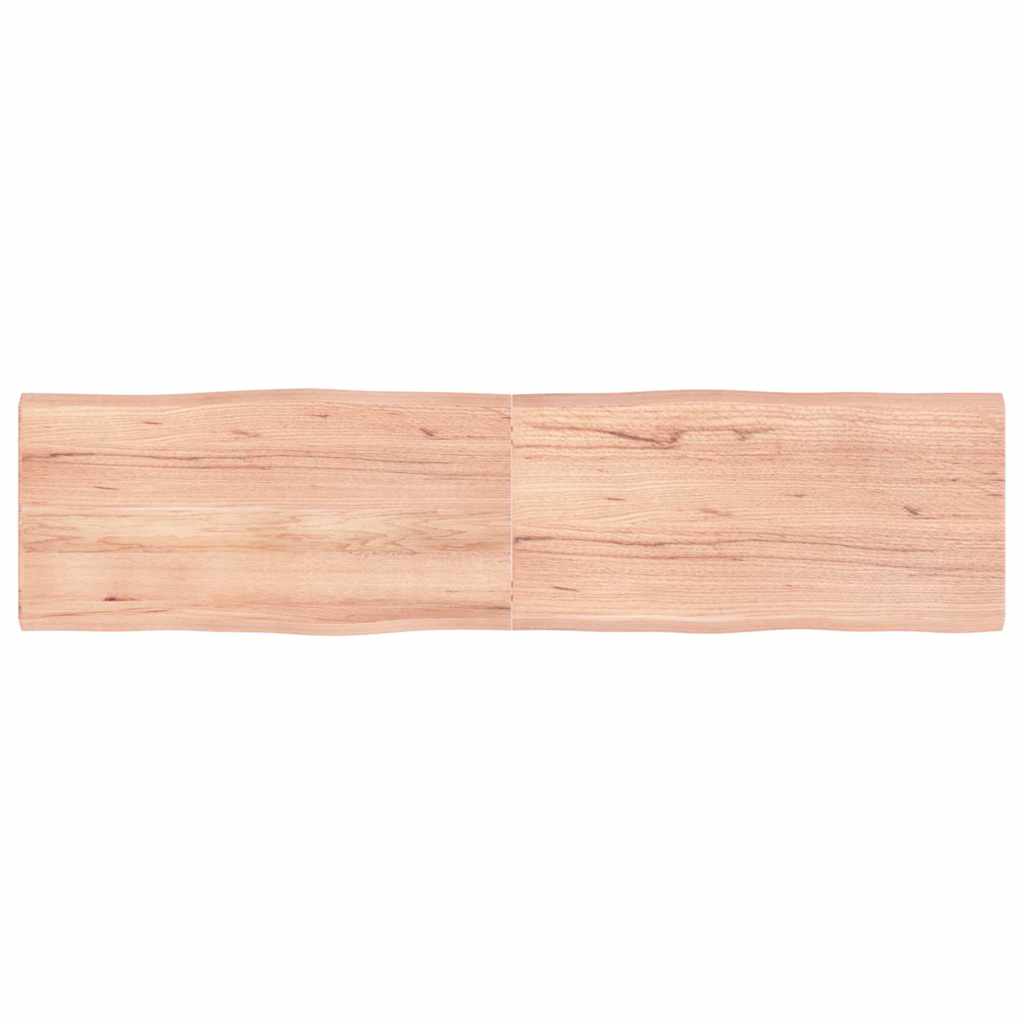 vidaXL Blat, jasnobrązowy 160x40x(2-4)cm drewno z naturalną krawędzią