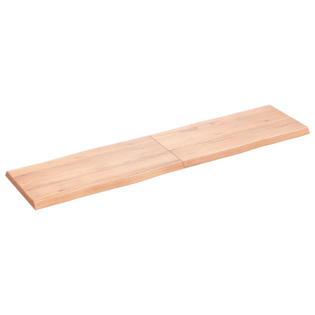 vidaXL Blat, jasnobrązowy 160x40x(2-4)cm drewno z naturalną krawędzią