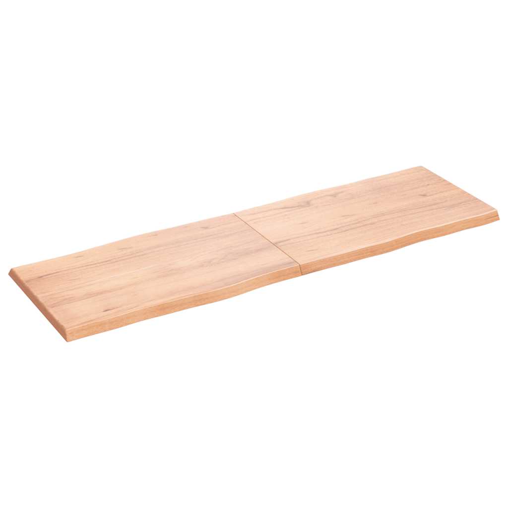 vidaXL Blat, jasnobrązowy 160x50x(2-4)cm drewno z naturalną krawędzią