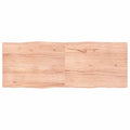 vidaXL Blat, jasnobrązowy 160x60x(2-4)cm drewno z naturalną krawędzią